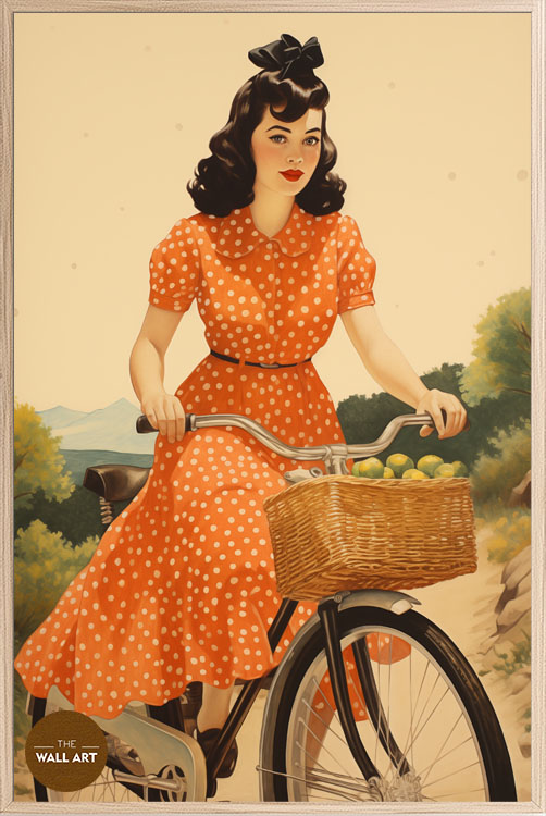 images/products/lady_and_bike_i/lady_and bike I_OAK_P.jpg